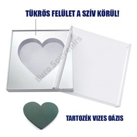 VIRÁGDOBOZ AKRIL 1/4 48x48x15 cm FEHÉR