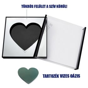 VIRÁGDOBOZ AKRIL 1/4 48x48x15 cm FEKETE