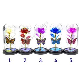  FÉMRÓZSA ÜVEGBÚRÁBAN LEDES 1/40 10,5x21,5 cm 5 SZÍNBEN  