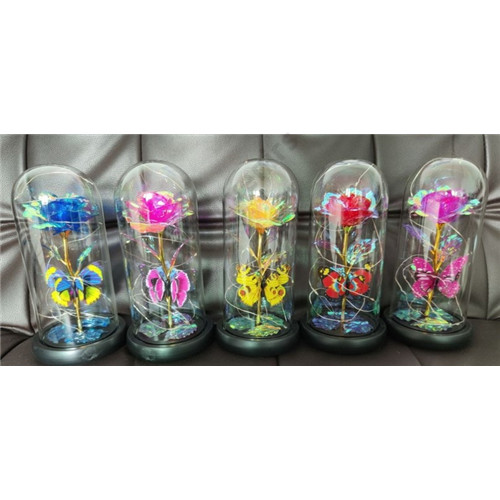 FÉMRÓZSA ÜVEGBÚRÁBAN LEDES 1/40 10,5x21,5 cm 5 SZÍNBEN  