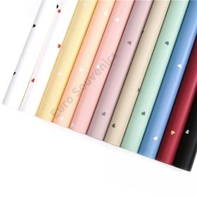 CSOMAGOLÓFÓLIA 20 DB SZÍVES 1/100 58x58 cm 11 SZÍNBEN