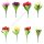 TULIPÁN SELYEM 7 FEJ 100/400  FEJ:6x4 CM, SZÁR:43 CM 8 SZÍNBEN