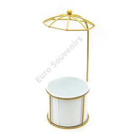 VIRÁGTARTÓ FÉM 1/64 35x12 cm FEHÉR