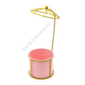 VIRÁGTARTÓ FÉM 1/64 35x12 cm RÓZSASZÍN