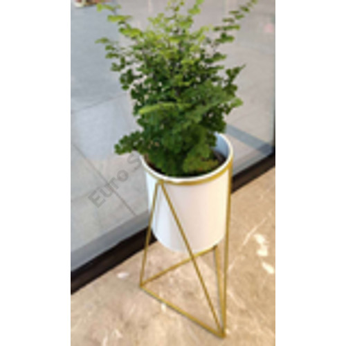 VIRÁGTARTÓ FÉM 1/50 18x12 cm FEHÉR