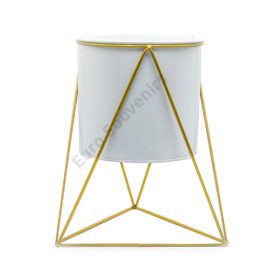 VIRÁGTARTÓ FÉM 1/39 27x17 cm FEHÉR