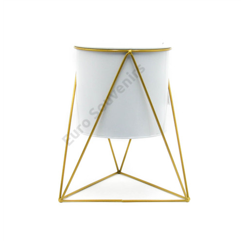 VIRÁGTARTÓ FÉM 1/39 27x17 cm FEHÉR