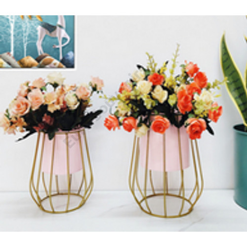 VIRÁGTARTÓ FÉM 1/40 19,5x12,5 cm FEKETE