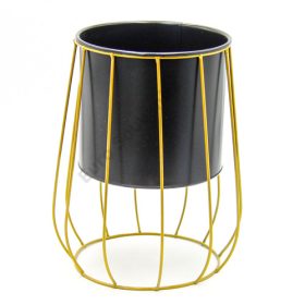 VIRÁGTARTÓ FÉM 1/30 26x16 cm FEKETE