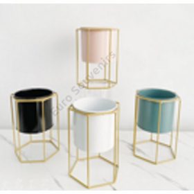 VIRÁGTARTÓ FÉM 1/54 18,5x12,5 cm TÜRKIZ