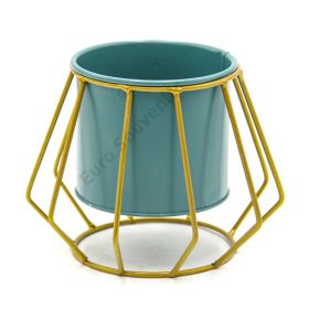 VIRÁGTARTÓ FÉM 1/96 11,5x9 cm TÜRKIZ