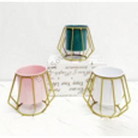 VIRÁGTARTÓ FÉM 1/96 11,5x9 cm TÜRKIZ