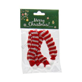 SÁL KÖTÖTT MINI 2 DB 1/100 2,5x17 cm PIROS-FEHÉR