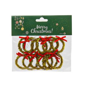 KOSZORÚ MINI 12 DB ARANY 1/100 4x4 cm