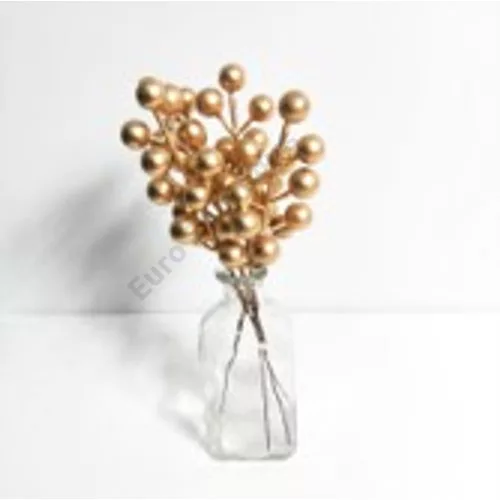 ÁG BOGYÓS 4 DB-OS 1/100 ARANY 20 cm