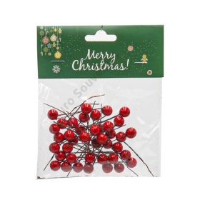 DEKORBOGYÓ PÁLCÁS 40 DB-OS 1/100 1x5,5 cm PIROS