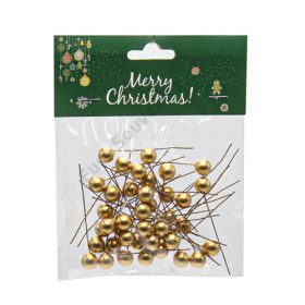 DEKORBOGYÓ PÁLCÁS 40 DB-OS 1/100 6 cm ARANY