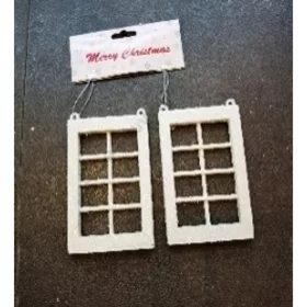 ABLAK AKASZTÓS 2 DB 1/288 12x8 cm FEHÉR