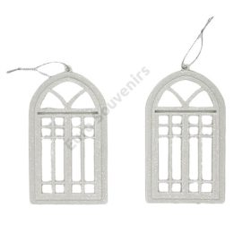 ABLAK AKASZTÓS 2 DB 1/288 14x8 cm FEHÉR