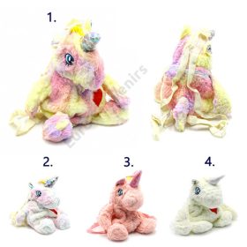 PLÜSS UNIKORNIS TÁSKA 1/200 39x30 cm 4 SZÍNBEN