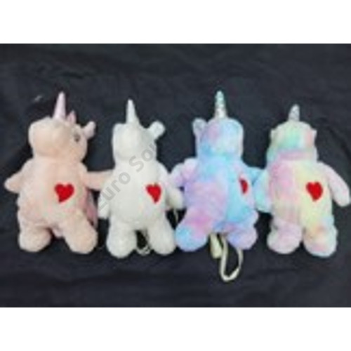 PLÜSS UNIKORNIS TÁSKA 1/200 39x30 cm 4 SZÍNBEN