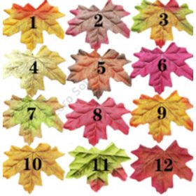 FALEVÉL ŐSZI 50 DB 40/240 10x9 cm 6 SZÍNBEN