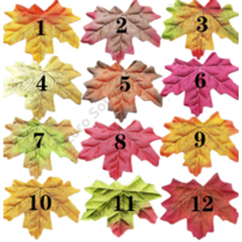 FALEVÉL ŐSZI 50 DB 40/240 10x9 cm 6 SZÍNBEN