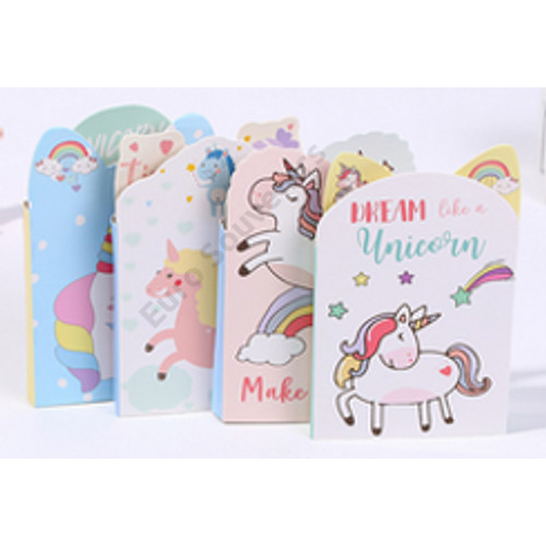 NOTESZ UNIKORNISOS 32/640 12,4x8 cm 4 FÉLE