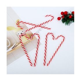 NYALÓKA KARÁCSONYI 6 DB 1/500 15 cm PIROS-FEHÉR