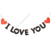 GIRLAND "I LOVE YOU" FELIRAT 1/500 6x11 cm