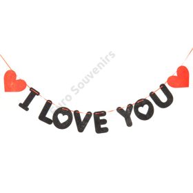 GIRLAND "I LOVE YOU" FELIRAT 1/500 6x11 cm