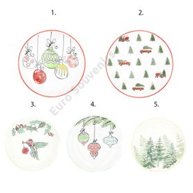 TÁNYÉR KARÁCSONYI 6/36 21,5 cm 5 FÉLE