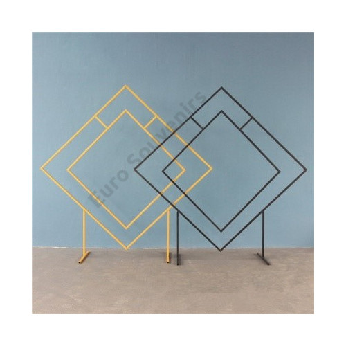 FÉM ÁLLVÁNY 1/6 2x2 m ARANY,FEHÉR