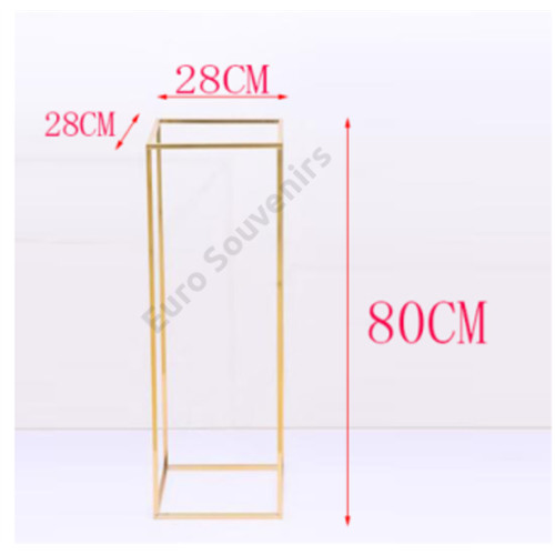 VIRÁGTARTÓ ÁLLVÁNY 1/10 28x80 cm ARANY
