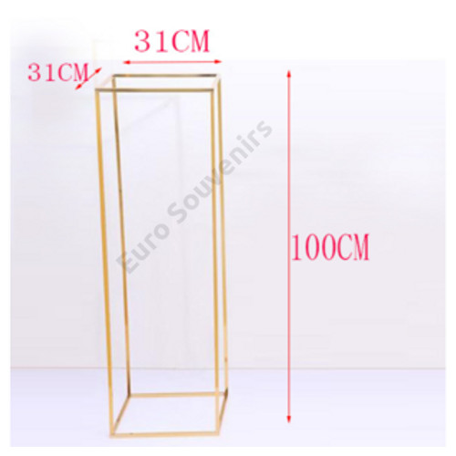 VIRÁGTARTÓ ÁLLVÁNY 1/10 31x100 cm ARANY