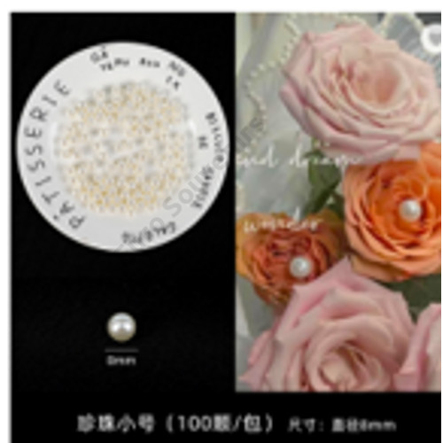 GYÖNGY 100 DB 1/500 8 mm FEHÉR