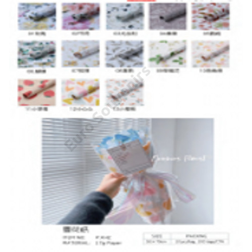 SELYEMPAPÍR 10 DB 1/200 50x70 cm 6 SZÍNBEN