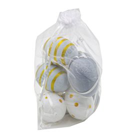 TOJÁS MŰANYAG 12 db HÁLÓBAN 1/60 5,5 cm; 3 cm