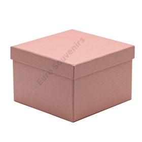 PAPÍRDOBOZ NÉGYZET 4/48 15x15x10 cm RÓZSASZÍN