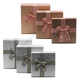   PAPÍRDOBOZ 3 DB 1/36 19x19x9; 17x17x8; 15x15x6,5 cm 2 SZÍNBEN