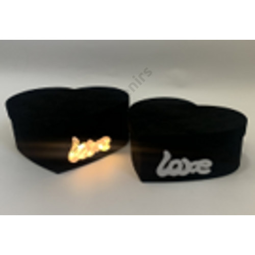 PAPÍRDOBOZ LEDDEL 2 DB 1/24 26x24x12; 23x21x10,5 cm FEKETE