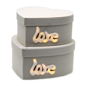 PAPÍRDOBOZ LEDDEL 2 DB 1/24 26x24x12; 23x21x10,5 cm KRÉM