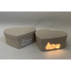 PAPÍRDOBOZ LEDDEL 2 DB 1/24 26x24x12; 23x21x10,5 cm KRÉM