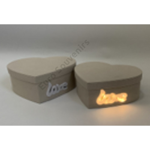 PAPÍRDOBOZ LEDDEL 2 DB 1/24 26x24x12; 23x21x10,5 cm KRÉM