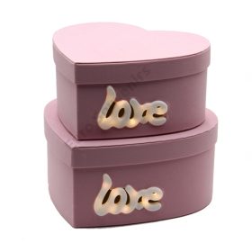   PAPÍRDOBOZ LEDDEL 2 DB 1/24 26x24x12; 23x21x10,5 cm RÓZSASZÍN