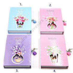 NOTESZ VIRÁGOS 48/96 19x12,5 cm 4 FÉLE