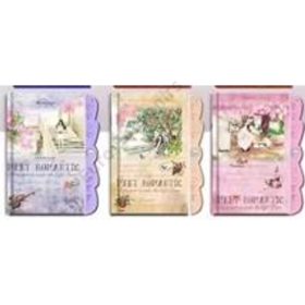 NOTESZ ROMANTIKUS KÓDOS 96/192 13x15 cm 3 FÉLE