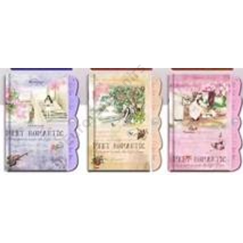 NOTESZ ROMANTIKUS KÓDOS 96/192 13x15 cm 3 FÉLE