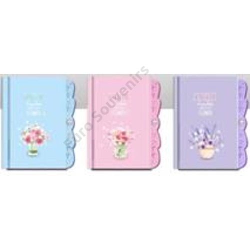 NOTESZ VIRÁGOS KÓDOS 96/192 13x15 cm 3 FÉLE