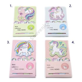 NOTESZ STICKY UNIKORNISOS 48/1152 15x8,8 cm 4 FÉLE